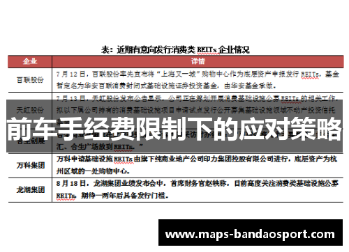 前车手经费限制下的应对策略