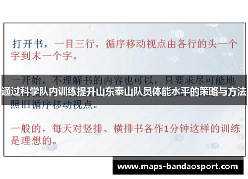 通过科学队内训练提升山东泰山队员体能水平的策略与方法