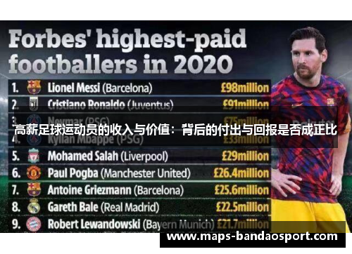 高薪足球运动员的收入与价值：背后的付出与回报是否成正比