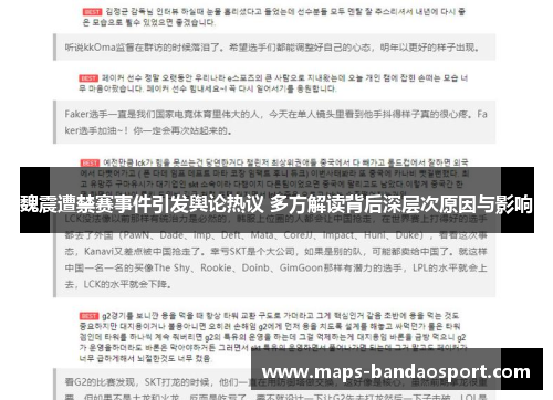 魏震遭禁赛事件引发舆论热议 多方解读背后深层次原因与影响